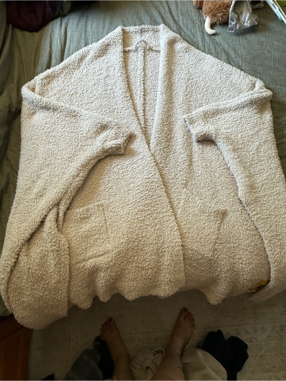 Cozy Cream big blanket co Open-Front Women's Cardigan Jacket